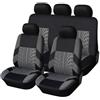 HZYDMEA Coprisedili per Suzuki Grand Vitara 2005 2006 2007 2008 2009-2017, Set Coprisedile per Auto Anteriori e Posteriori, Protezione per Sedili Auto, Compatibile con Airbag Laterale, Lavabile(Gray)