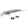 Generic CRESTA PARAFANGO CROMATA ADATTO PER VESPA 50 R L N 90 125 ET3 PICCOLA ALLUMINIO LUCIDA