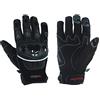 A-Pro - Guanti estivi in tessuto con protezione sulle nocche per motocross/quad, nero, misura L