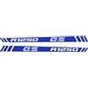 BLACK DOVES GRAPHICS n.2 Adesivi RIFRANGENTI compatibile con/sostitutivo per BMW Motorrad R 1250 GS Adventure paramani (Blu Rifrangente)