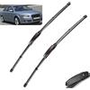 Autopixl Qualità OEM Set di spazzole tergicristallo anteriore for Audi A4 S4 RS4 B6 B7 2003 2004 2005 2004 2005 2006 2007 2008 2009 for A6 C5 01-05 Vestibilità perfetta per parabrezza