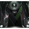 Paraserbatoio.it ADESIVO RESINATO EFFETTO 3D, PER MOTO COMPATIBILE CON KAWASAKI Z650 (Metallic Spark Black, Protezione Zona Chiave)