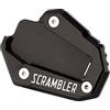Modeer Per Ducati Scrambler 1100 Sport/Special/Pro/Sport Pro 2017-2023 Moto CNC Supporto Piastra di estensione Cavalletto laterale Stand Pad Scrambler1100 accessorio (nero)