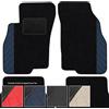 moto-MOLTICO Tappetini Auto Set di Tappeti in Moquette su Misura - Accattivante Disegno - per Fiat Idea 2004-2012 - Blu