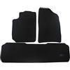 J&J AUTOMOTIVE Tappetini in Tessuto per Citroen Xsara Picasso 1999-2010, Set da 4 Pezzi Anteriori e Posteriori, di Velluto su Misura, Antiscivolo, Colore Nero