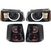 OneTrend Faro Anteriore Per Land Per Rover Per Range Per Rover Per Sport L320 2010-2013 Fari A LED Per Auto Con Luci Posteriori Gruppo Ottico Anteriore E Posteriore A LED Gruppo Fari Anteriori