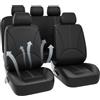 Generic Set completo di coprisedili per auto, in poliuretano, traspiranti, impermeabili, comodi, accessori per veicoli per berlina, SUV, pick-up, camion, furgoni, passeggeri, viaggi su strada