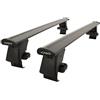 Rixto Barre portatutto BS + AERODYNAMIC BLACK per JEEP AVENGER dal 2023 in poi, portapacchi in alluminio per auto senza railing sul tetto