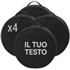 Ferocity Personalizzato Premium Borse con la Testo per Pneumatici Borsa COPRIRUOTA 17-22 XXXL Pollici ACCA Ruota Wheel Bag [Set di 4] Borsa Porta-Ruota [097]