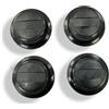 AUTOFORNITURE ITALIA SET 4 COPRIMOZZI BORCHIE RUOTE NERO COMPATIBILE CON PANDA 1986>2003