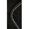 Generic Tappetini in Moquette compatibili con Renault Clio 4° serie 2012-2019 Cucitura Bianca