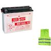 CLICK & GO COMPATIBILE CON YAMAHA XV Virago 750 per anno 1988 al 2000 BATTERIA BS YB16AL-A2 FORNITA COMPLETA PER L'UTILIZZO MOTO BATTERIE 16,8 AMPERE 12 VOLT 207X71,5X164MM
