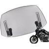 Generisch Prolunga Parabrezza Moto - Parabrezza Moto Parabrezza - Estensione Anteriori Per Miglioramento Stabilità Tutte Le Meteo Tour Scooter Strada