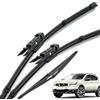 Generic Set Di Spazzole Tergicristallo Anteriori E Posteriori Per Nissan Qashqai J10 2006-2013, Spazzole Per Parabrezza Da 24+15+12