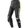Berik Track Pantaloni di pelle, nero/giallo, 56