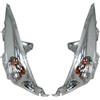 one by Camamoto cod. 77206378 coppia kit frecce anteriori omologate CE cromato/trasparente compatibile con yamaha t-max 500cc anno dal 2008 al 2011