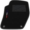 Somer Car Tappetino Auto SOLO LATO GUIDA 1pz compatibile con Peugeot 308 CC 2009-2014 | 1 tappeto su misura in moquette, bandiera francia