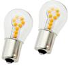Generic Blister 2 Lampade BAU15S (PY21W) Arancio Per Luci Frecce Piedi Storti Offset 12V Indicatore di Direzione in Blister doppio