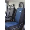 Italfodere - Coprisedili Auto Compatibili con Iveco Daily - 3 Posti - Fatti a Mano - Cotone - Gommapiuma - Poliestere - Accessori Auto Interno - Azzurro 39 - Made in Italy