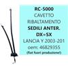 Generico Cavo Fune Ribaltamento Sedile Schienale compatibile con Lancia Ypsilon 2003-2011 DX=SX 46829355