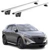 OMAC Barre Portatutto Alluminio TÜV geprüft per Nissan Qashqai J12 2021-2026 - per Rail Tetto Integrati - T Nut - Max 100 kg - 2 Schlösser Argento