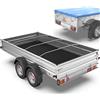 Tarpofix® Staffa in Alluminio per Rimorchio Piatto 100-145 cm (Set da 1-4) - Regolabile per Teloni da Rimorchio
