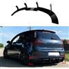 IDENUONA Copertura diffusore paraurti posteriore a pinna di squalo per VW Golf 5 MK5 R32 2005-2009 nero lucido