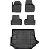 MOTOS Set di tappetini in gomma e tappetini per il bagagliaio per Land Rover Discovery Sport dal 2014 Migliorare il comfort di viaggio con tappetino antiscivolo auto 3D- tappetini per tutte le stagion
