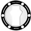 AZgraphishop PROTEZIONE TAPPO BENZINA RESINA 3D COMPATIBILE CON MV AGUSTA BRUTALE/DRAGSTER GP-510(M) (Black & White)