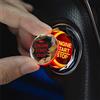 Lcxecnw Copertura per pulsante di accensione per auto Start/Stop, Anello decorativo adesivo con cristallo di strass, protezione del pulsante di accensione (rosso)