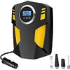 Generico Mini Compressore Aria Portatile Auto 12v Professionale per Gomme Pneumatici con Luce di Emergenza