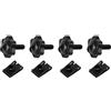 MAD HORNETS 4 Pack Saddlebag Theft Deterrent Kit Fasteners Bolts Clips Adatto per Touring 1993-2018
