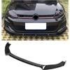 KLKWSFGFZK Spoiler Paraurti Anteriore Per VW Golf 7.5 MK7/MK7.5 (2013-2020) GTI/GTD/R/R-Line, ABS, Nero Pianoforte, Avvitamento, Carbon Fiber Texture, Brushed
