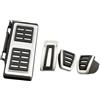 DEMULAX Pedale Pad, for VW, for, 2017-2022, for Passat, B8, for Golf, 7 8, for T-cross, for T-ROC, for Skoda, for Octavia, A7 5F MK3 LHD Pedali for auto Set copripedali per auto(BLACK MT pedal with r