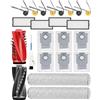 Yivy Qrevo Curv 2 Flow Accessori per Roborock robot aspirapolvere:2 spazzole principali,2 spazzole tergicristalli,4 filtri HEPA,6 sacchetti per la polvere,6 spazzole laterali,1 spazzola,1 cacciavite