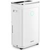 COSTWAY Deumidificatore Casa 25 L al Giorno, con Tubo di Scarico, Scarico Automatico o Manuale, Timer 24 ore, Protezione Straripamento e Serbatoio dell'Acqua 6,5 L per Spazi Fino a 30 m2