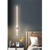 TOT ELECTRIC Applique led 12W lineare bianco lampada da parete verticale orizzontale design moderno per camera bagno Luce Calda (E80-OC)