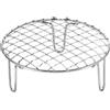 QUARKZMAN Griglia Rotonda da Cottura 5,9 Pollici Rete per Barbecue a Filo Incrociato in Acciaio Inossidabile con 50mm Gambe per Cucinare Cuocere Forno Sbollentare Barbecue
