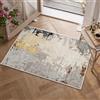 Klyvvo Astratto Tappeto da corridoio 60x90 cm, Marrone Lavabile in lavatrice, Basso Pelo Antiscivolo Ingresso, Cucina, Bagno, Camera