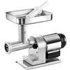 TRE SPADE Tritacarne elettrico TC 12 160 ELEGANT, 0.65 HP, Taglia 12, Corpo in ghisa stagnata, Piastra 6 mm, Smontaggio rapido, Per macinati hamburger e salsicce, Made in Italy