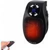 Fancysky Mini Stufetta Elettrica Basso Consumo, Fancysky 380G Termoventilatore 500w, Riscaldatore da Presa, Riscaldamento Rapido, Risparmio Energetico (Nero)