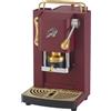 FABER COFFEE MACHINES | 3.0 PRO ESSENTIAL | Macchina Caffè ESE 44mm Compatta con, Tanica in Vetro, Portacialda Estraibile e Pressacialda Ottone Regolabile (Cherry Red, OTTONE)