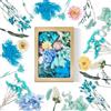 Dog's Booty (Blu) Fiori Secchi Decorativi per Resina, Bomboniere e Candele - Naturali per Artigianato DIY e Scrapbooking