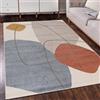 Mazovia Tappeto Soggiorno 80x150cm Crema Geometrico Morbido Antiallergico | Tappeto per Camera da Letto Ufficio Sala da Pranzo Beige Facile da Pulire Tessuto a Macchina Resistente Ai Detergenti Moderno