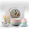 Windfromort Set da Tè Matcha, Matcha Set, Kit Giapponese da 6 Pezzi con Ciotola con Beccuccio, Frusta in Bambù, Cucchiaio, Filtro, Supporto e Vassoio - Perfetto per Cerimonia del Tè e Idee Regalo