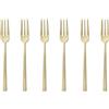 SAMBONET - Pude_ko 6 Forks S_odki rock Antique PVD Champagne