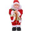 XINCHIA Babbo Natale elettrico di Natale 30,5 cm che canta ballando Babbo Natale ornamenti figura creativa bambola musicale novità decorazioni natalizie ornamenti natalizi per camino domestico