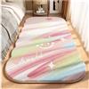 Ergocar Tappeto Da Camera Da Letto, Artificiale Tappeto Soffice Comodino Peluche Decorazioni Per La Casa Floreale Adatto Per Bagno, Cucina, Camera Da Letto, Decorazione Per La Casa
