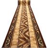 rugsx Passatoia BCF OPAL per cucina, corridoio, soggiorno, robusto, classico, beige 90x250 cm