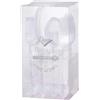 Decor Decorline - Set di posate in plastica robusta riutilizzabile - 40 pezzi - Ciascuno con 20 forchette, 10 coltelli, 10 cucchiai - Collezione Baroque - Trasparente